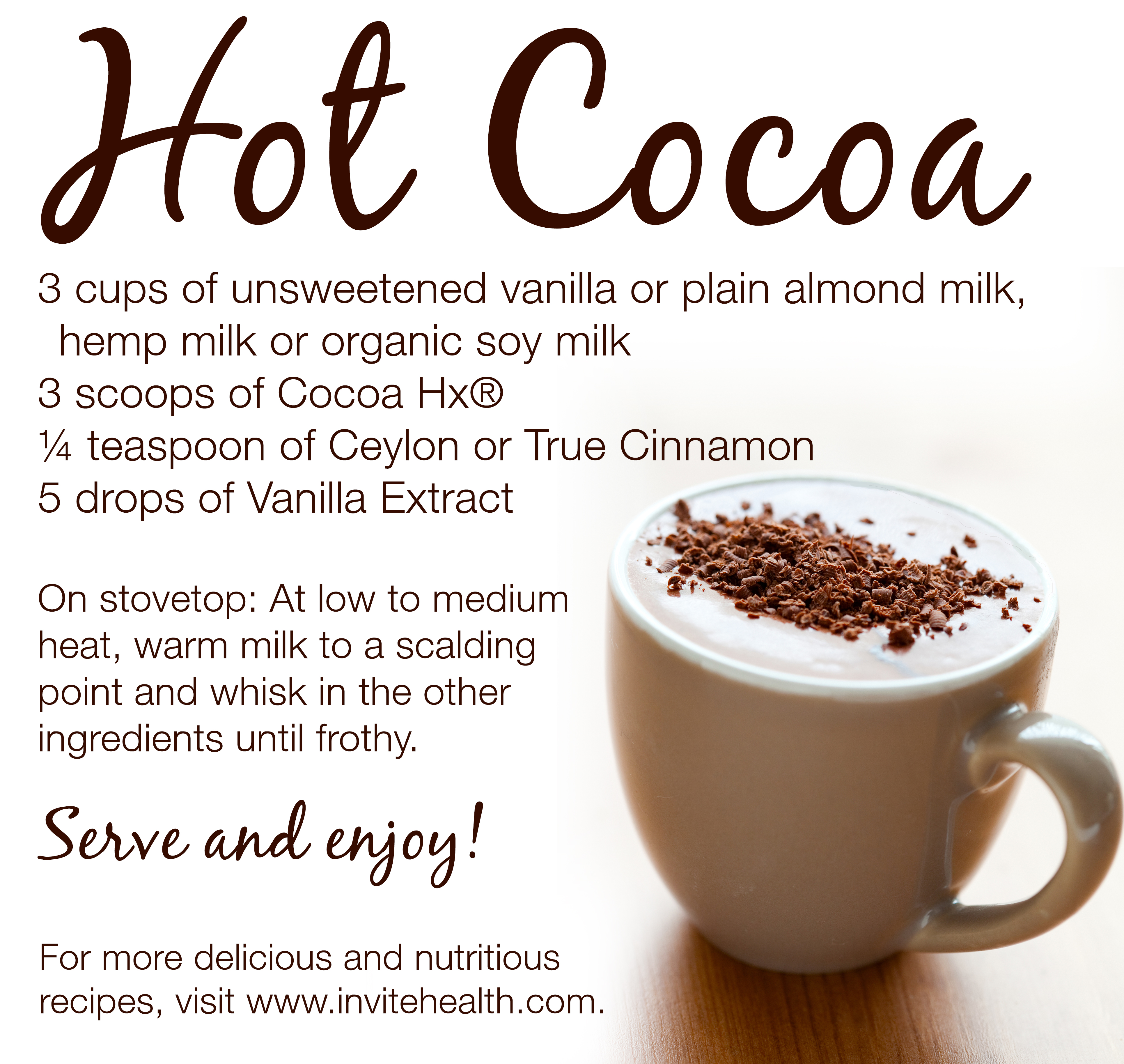 Hot Cocoa with Cocoa Hx Recipe!