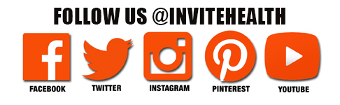 follow, invite health, social media, follow us 