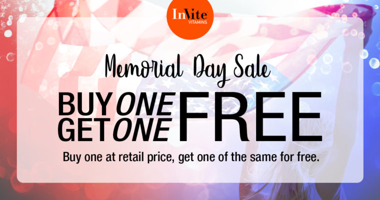 Memorial Day BOGO Sale is Going on Now!
