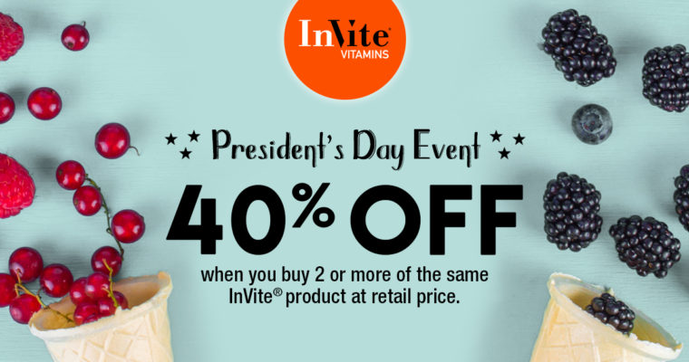 40% Off President’s Day Sale Has Begun!