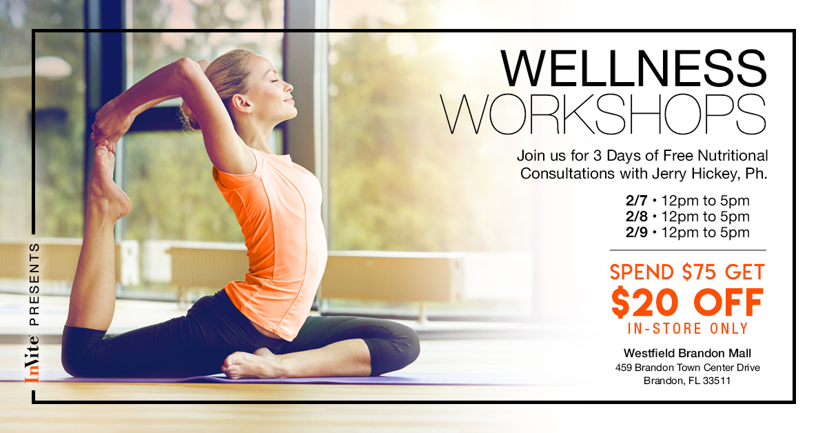 Jerry’s Wellness Workshop: Free Nutritional Consultation in Brandon, Florida!