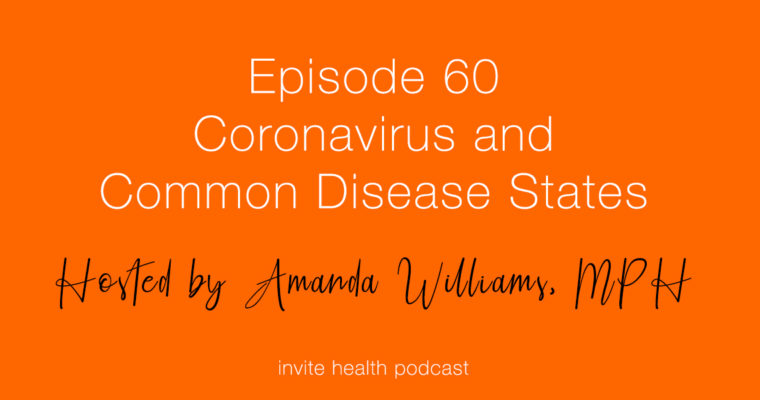 Coronavirus and Common Disease States – Invite Health Podcast, Episode 60