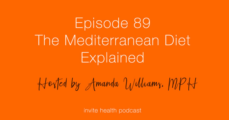 The Mediterranean Diet Explained – Invite Health Podcast, Episode 89