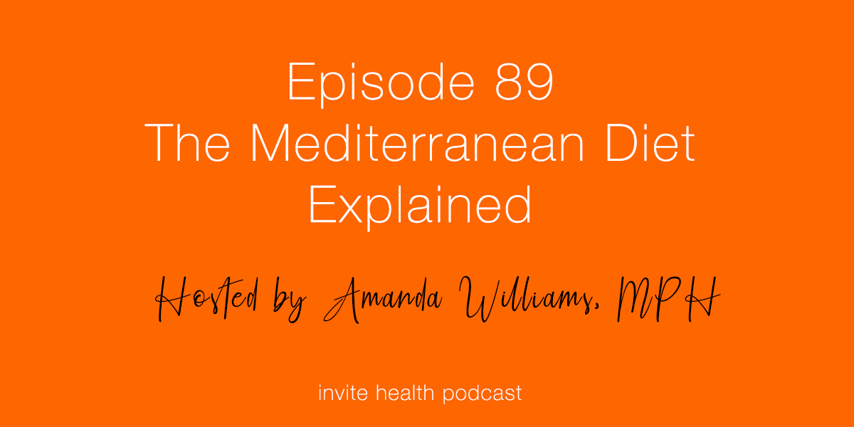 The Mediterranean Diet Explained – Invite Health Podcast, Episode 89