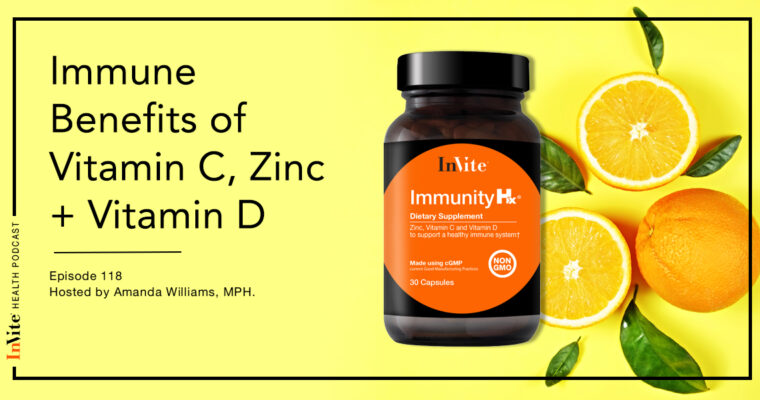 Immune Benefits of Vitamin C, Zinc & Vitamin D – Invite Health Podcast, Episode 118