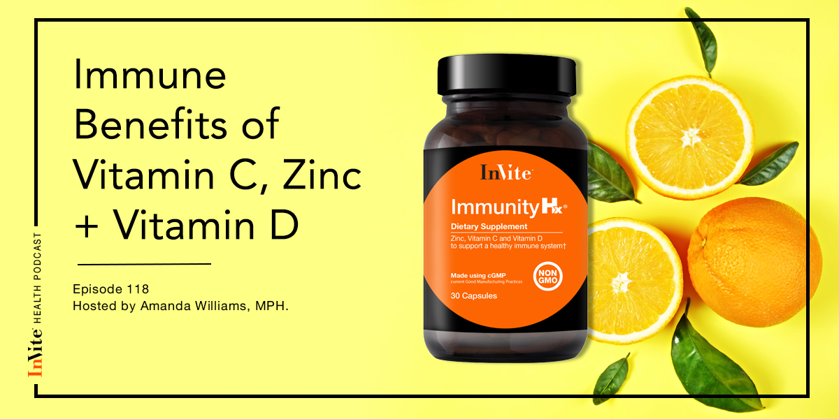 Immune Benefits of Vitamin C, Zinc & Vitamin D – Invite Health Podcast, Episode 118