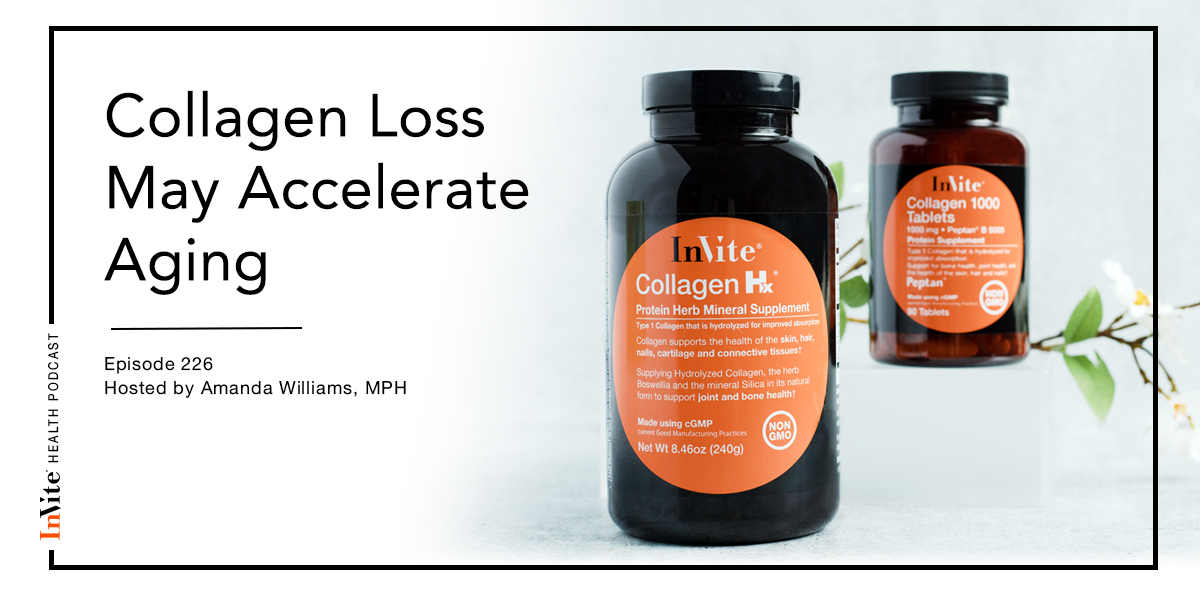 Collagen Loss May Accelerate Aging – InVite Health Podcast, Episode 226