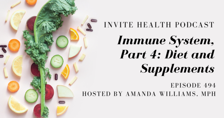 Immune System, Part 4: Diet and Supplements – InVite Health Podcast, Episode 494