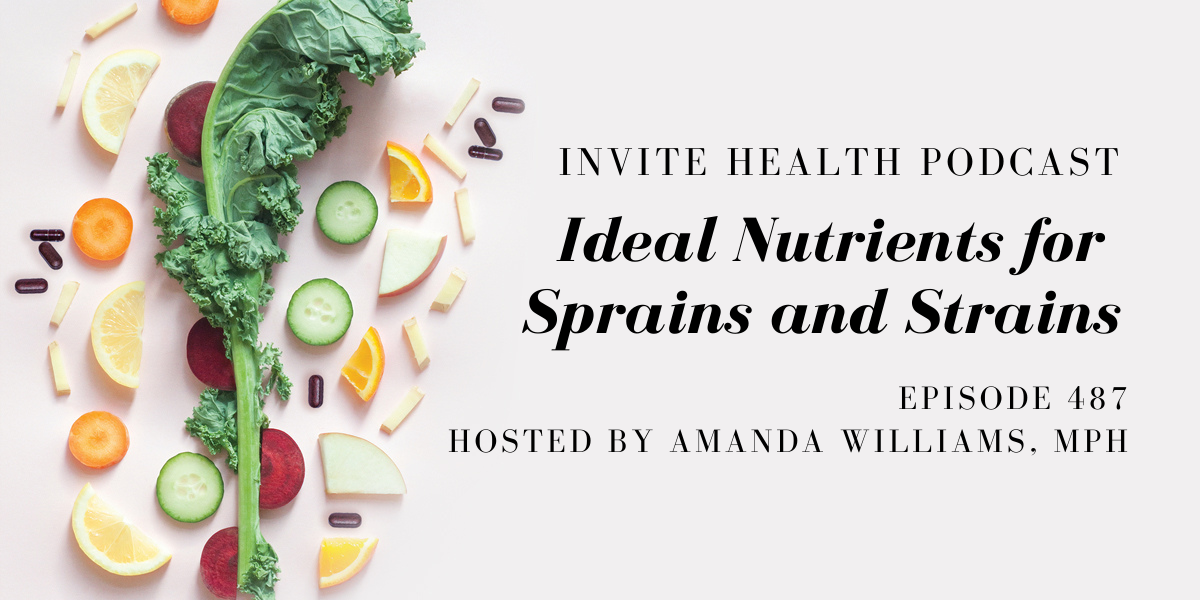 Ideal Nutrients for Sprains and Strains – InVite Health Podcast, Episode 487