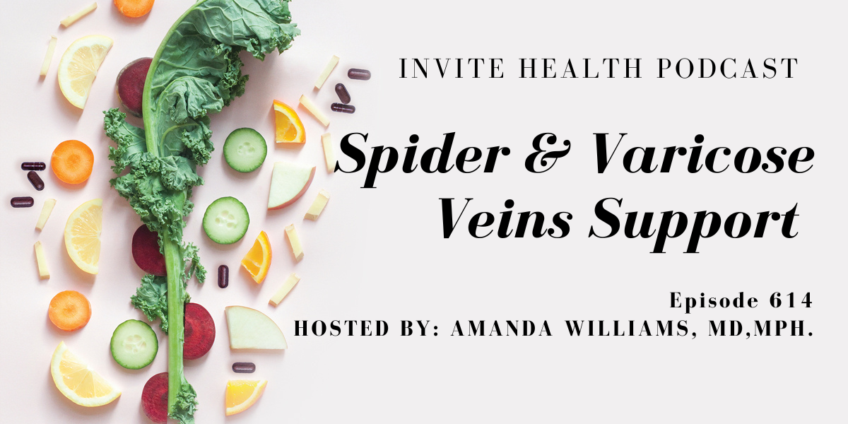 Spider and Varicose Veins Support, Invite Health Podcast, Episode 614