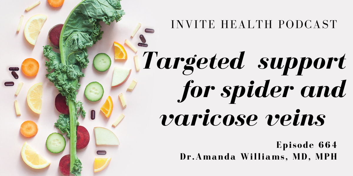Targeted Support for Spider & Varicose Veins, Invite Health Podcast, Episode 664